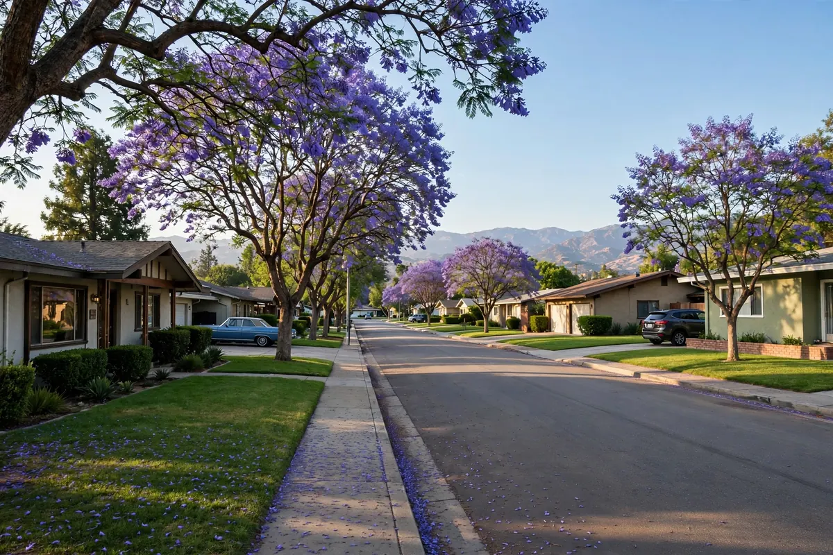 Residential neighborhood near Pasadena, CA
